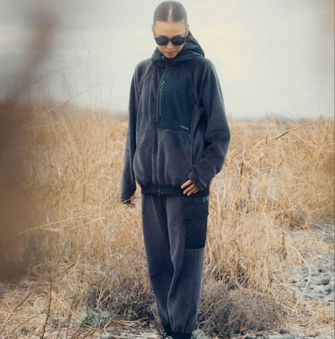 charbon シャルボン SHAGGY FLEECE ZIP PARKA