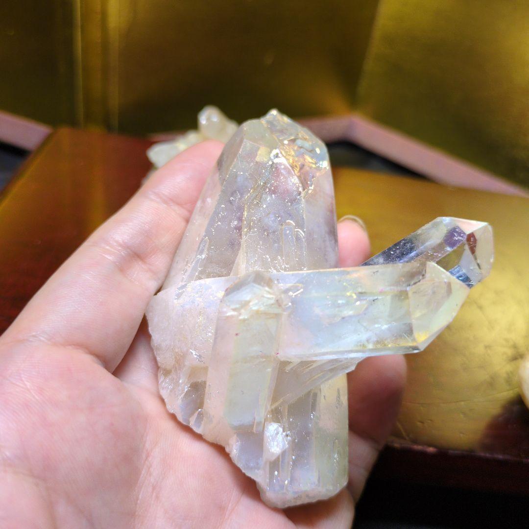 水晶クラスター2点とジオードの3点セット合計440kg 天然石 パワーストーン