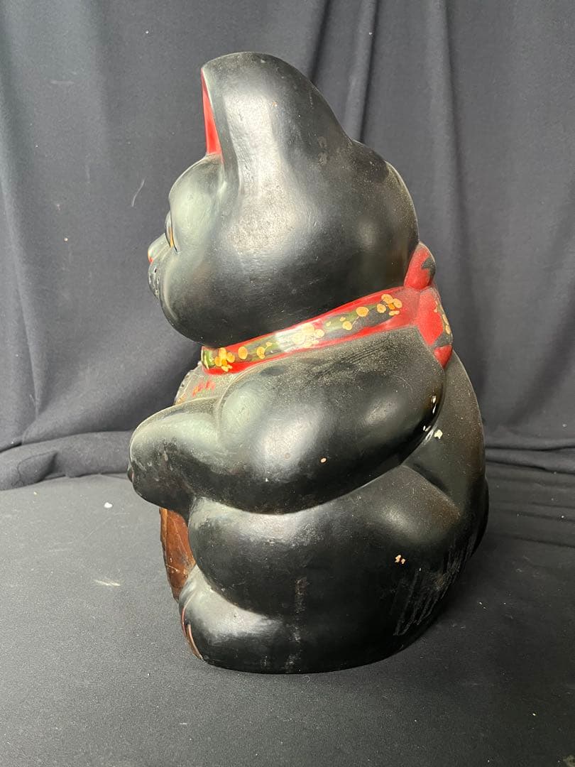 黒い招き猫 約30cm