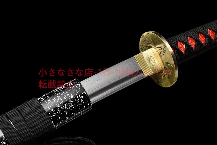 文様鋼武士刀【幽冥狂獅子】 古兵器 武具　刀装具　日本刀　模造刀 居合刀