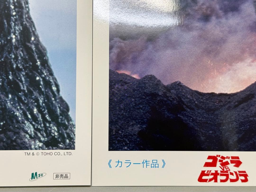 M1号限定　ゴジラVSビオランテ 写真2枚ポスター