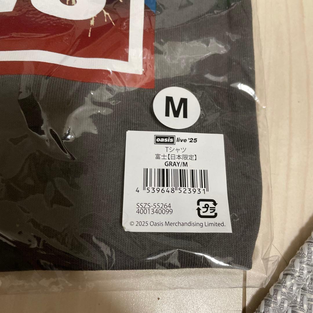 oasis LIVE25 ツアーTシャツ 富士　Mサイズ グレー　新品