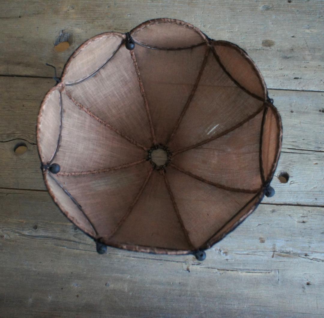 フランスアンティーク　木製スタンド　ランプ　照明　PARIS　ブロカント