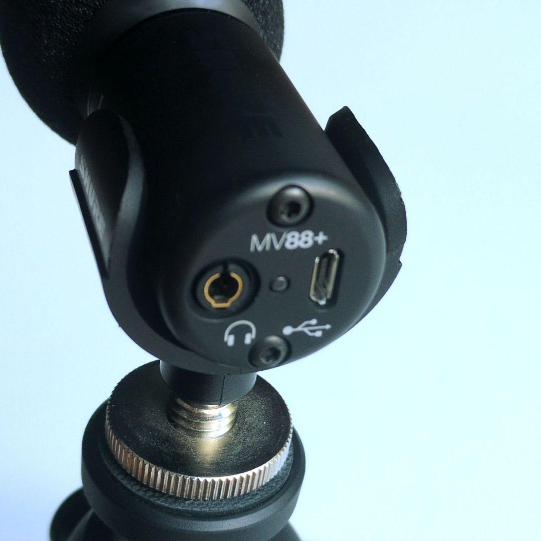 SHURE MV88+ ダイナミックマイク 三脚付き