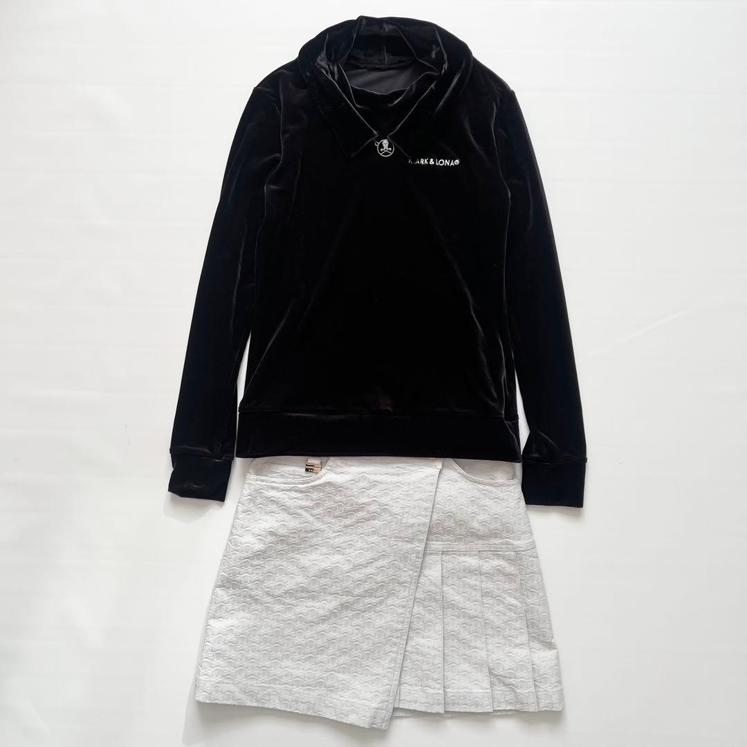 MARK&LONA マークアンドロナ　セットアップ　ベロア　スカート　カットソー