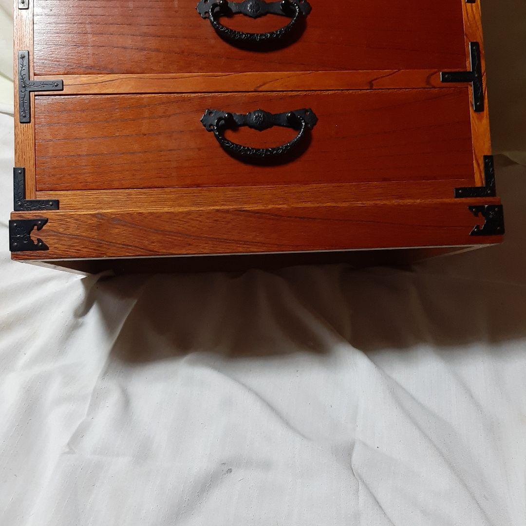 昭和レトロ◆欅製◆伝統工芸整理箪笥◆欅チェスト◆漆塗り◆62cm×44.5cm