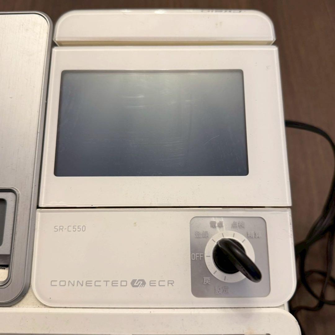 CASIO SR-C550-45WEワンタッチメニュー72種類レジスターホワイト