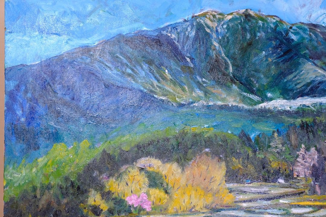 南アルプス　油絵　F30号