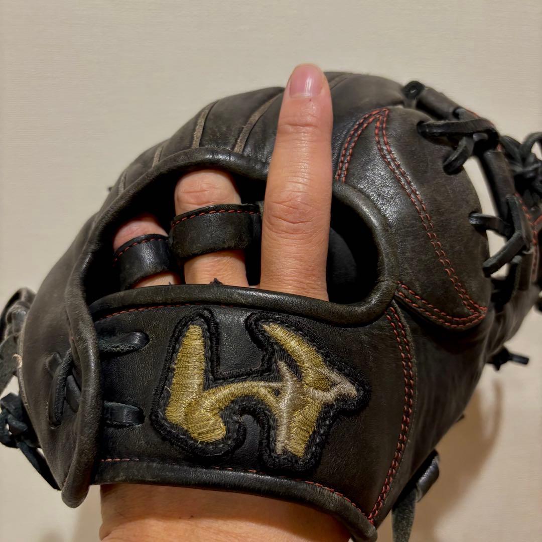 ワールドペガサス 軟式グローブ 少年用 型抜群 即戦力 ブラック 指リング