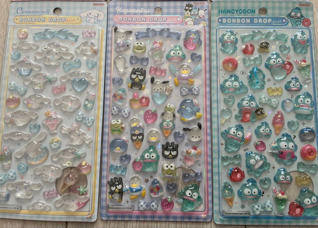 ボンボンドロップシールサンリオ第二弾 正規品6枚セット