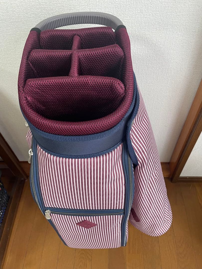 TRANS CONTINENTS ゴルフ キャディバッグ カート式 9型 6分割