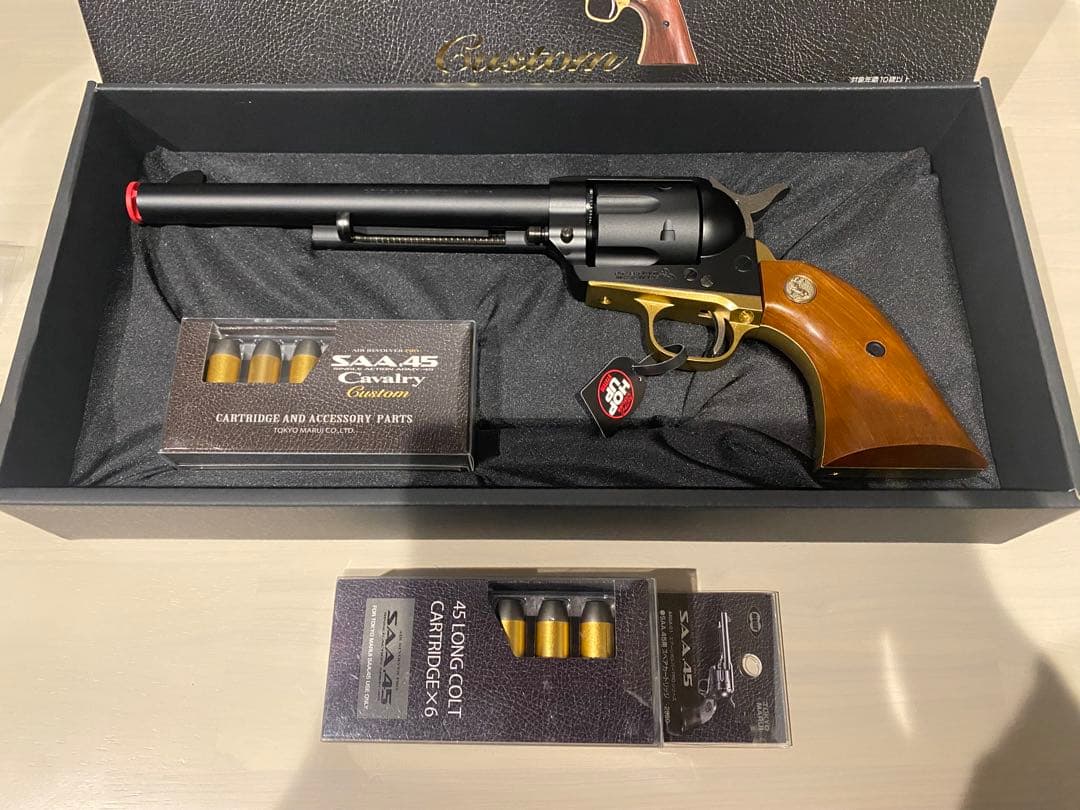 東京マルイ エアーリボルバープロ SAA.45 キャバルリー 予備カートリッジ付