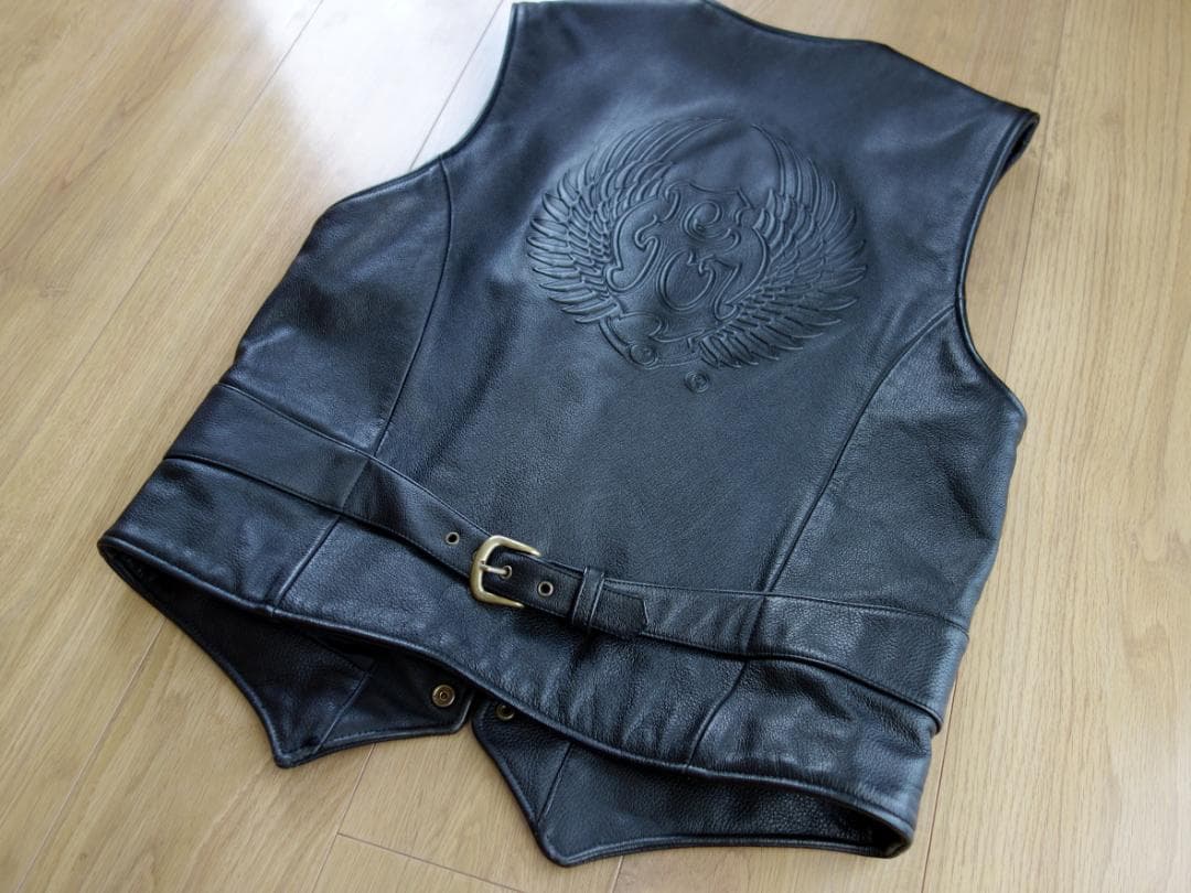 矢沢永吉さん　革ベスト　Lサイズ