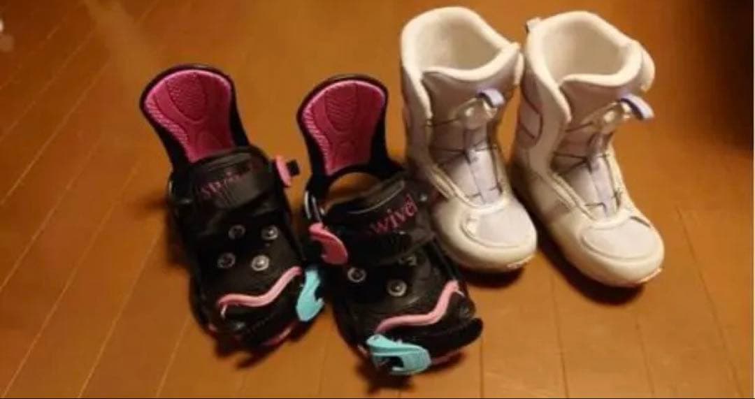 キッズSwivelスノーボードビンディングXS とK2ブーツ19.5cm