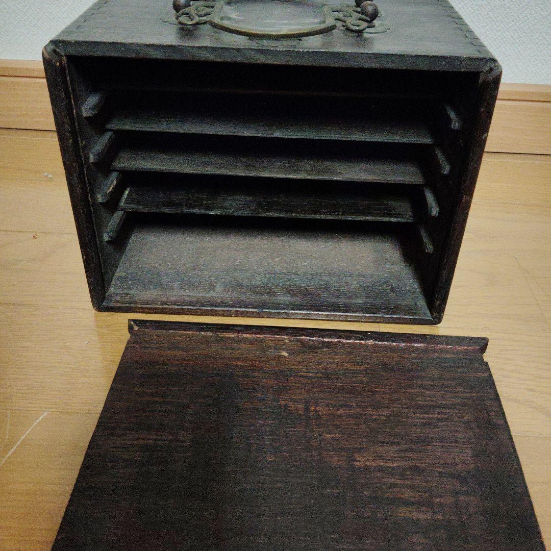 ●古道具●木箱 木製収納箱 インテリア アンティーク 江戸 明治 大正