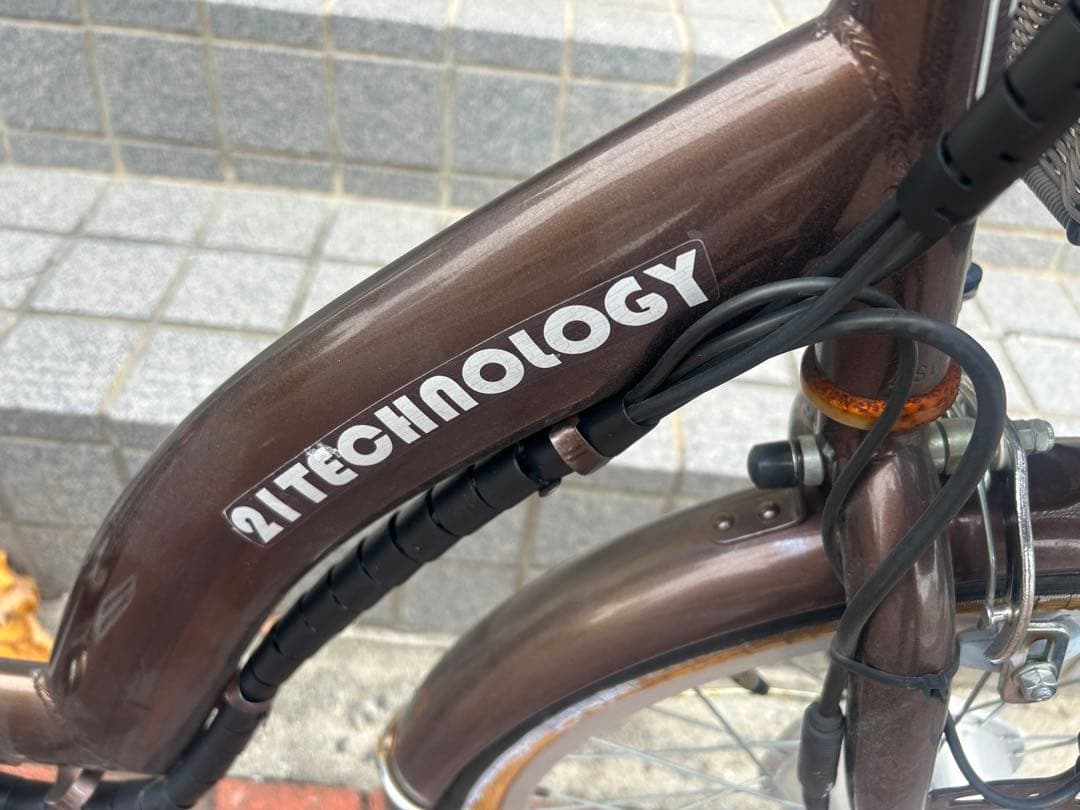 兵庫県神戸市より！21technology レトロ感漂う電動アシスト自転車実働。