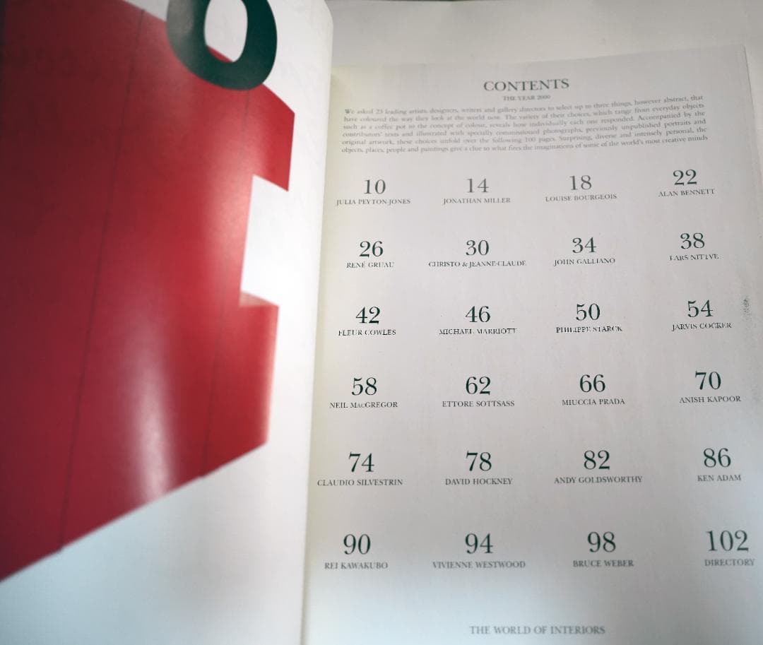 Interior Worlds Year 2000 1月号&別冊コムデギャルソン