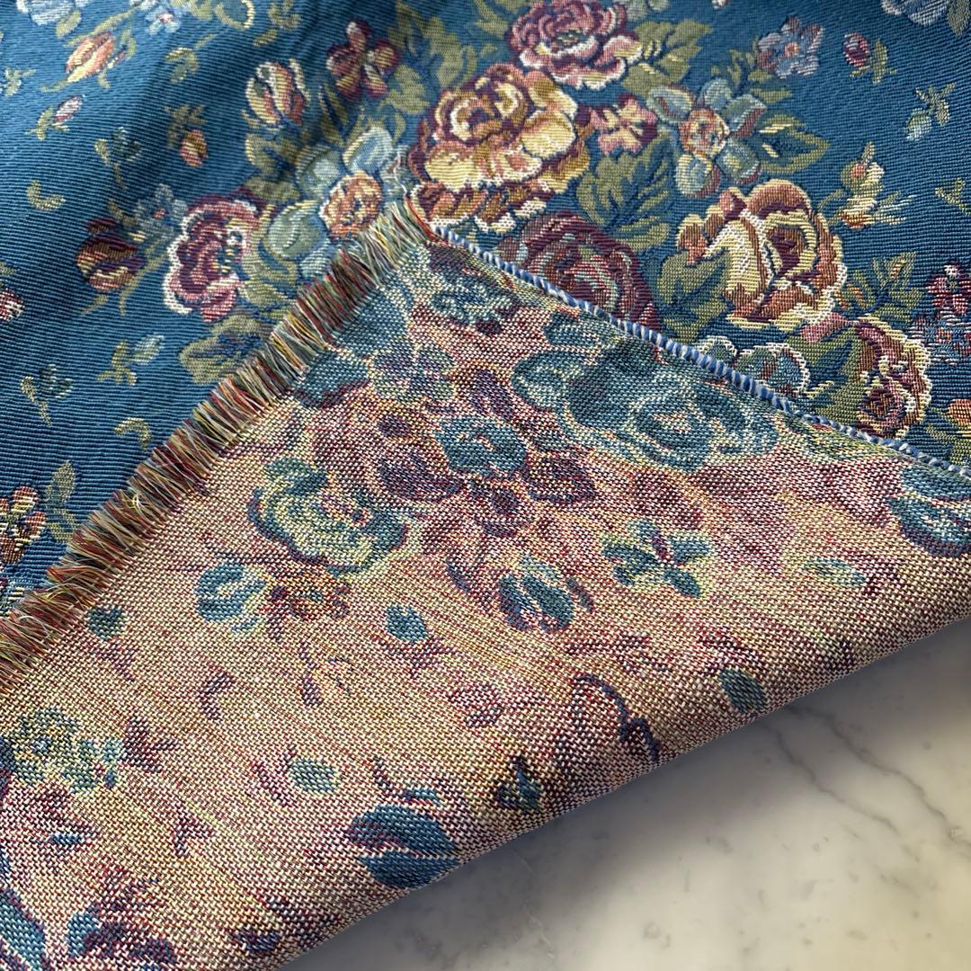 フランス　アンティーク　ヴィンテージ　ファブリック　生地　ゴブラン織