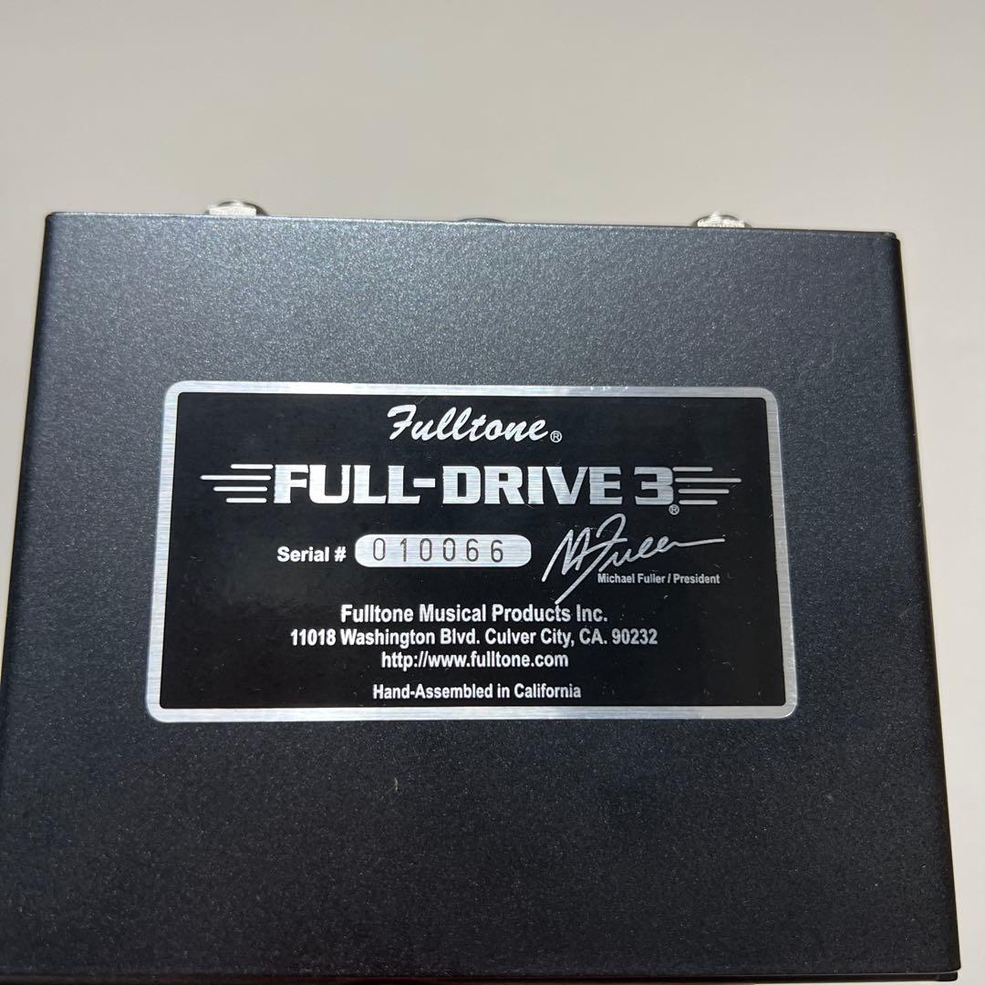 【美品】Fulltone FULL-DRIVE 3 FD3 ＋おまけ