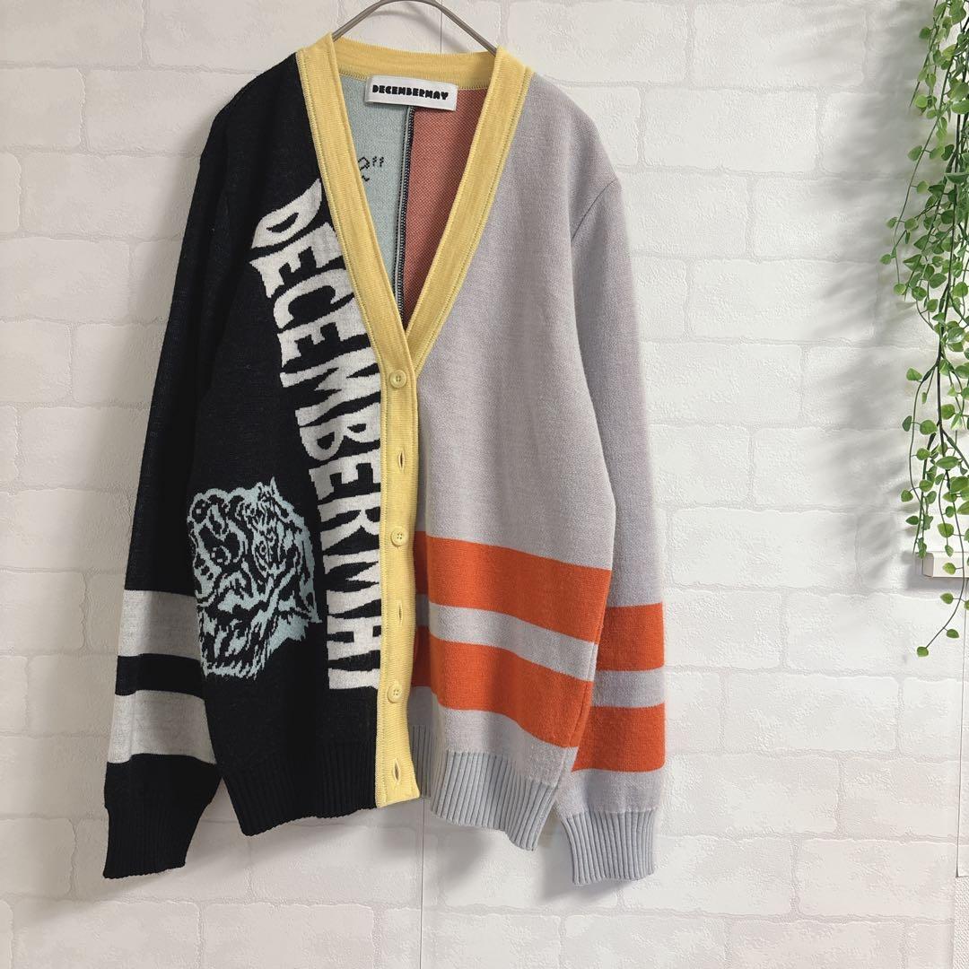 【美品】ディセンバーメイ カーディガン ユニセックス ゴルフウェア ウール混