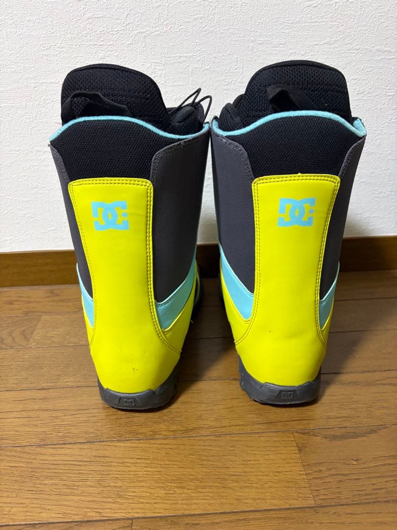 DC スノーボードブーツ ブラック/アクア/イエロー