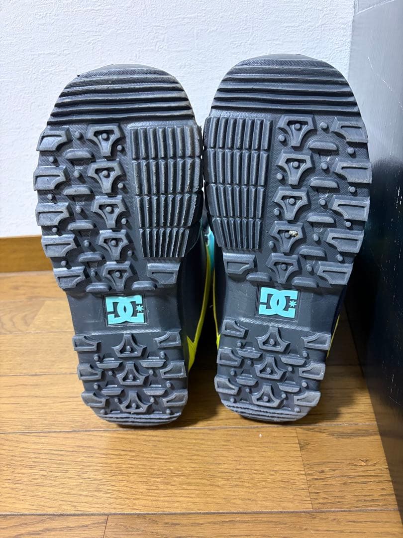DC スノーボードブーツ ブラック/アクア/イエロー