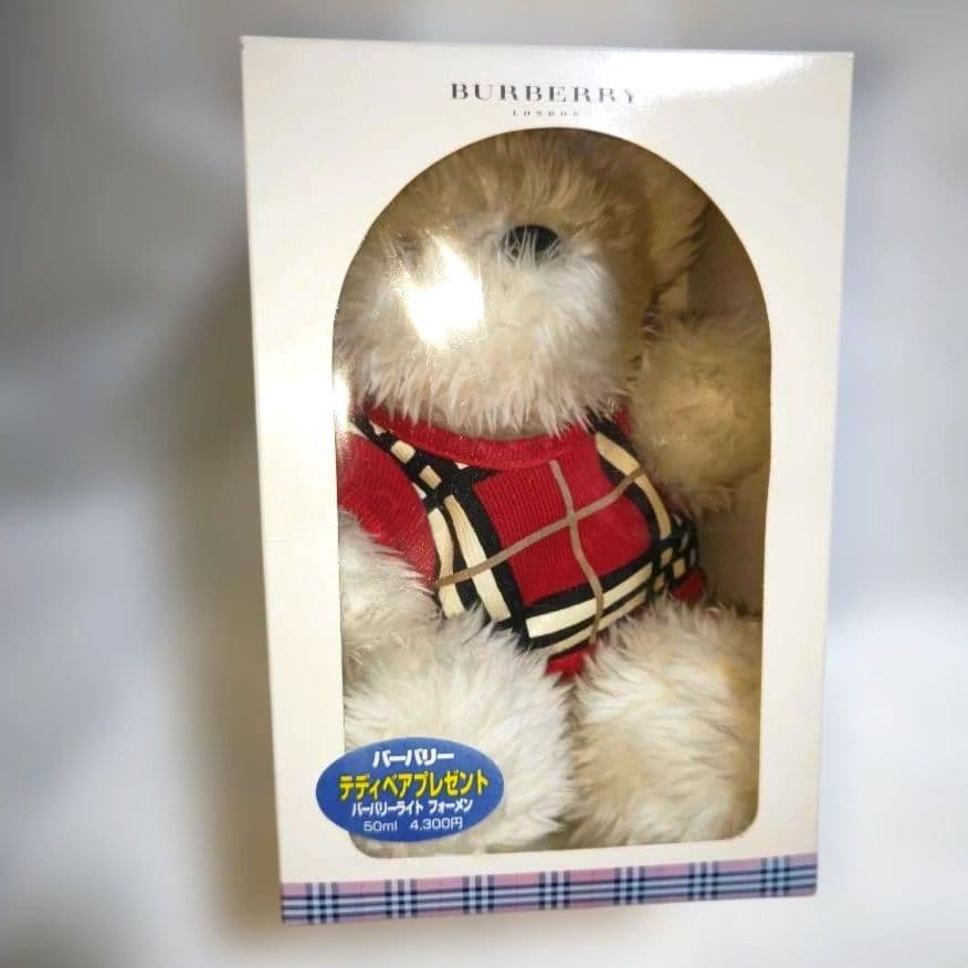未使用　バーバリーテディベア専用箱付きアンティークノバチェック柄入手困難レアベア