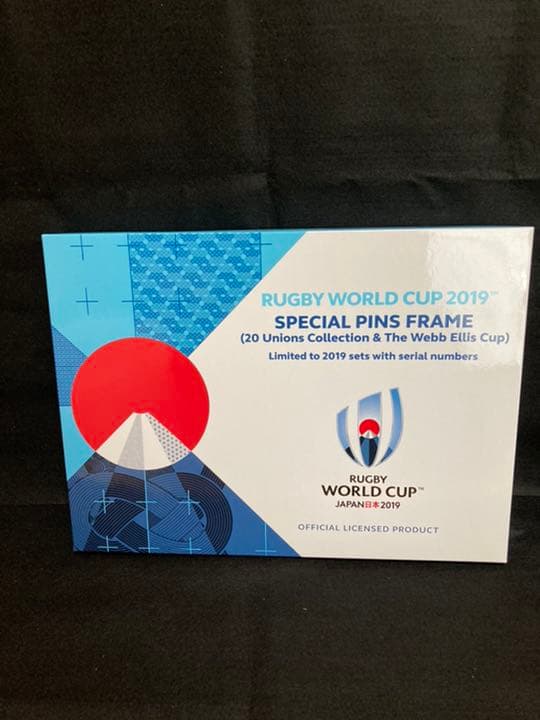 ★シリアルNO入★日本代表直筆サイン入ラグビーワールドカップ記念ピンズフレーム