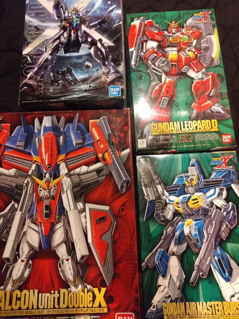 MG ガンダムX　1/100 エアマスターバースト　レオパルドD Gファルコン