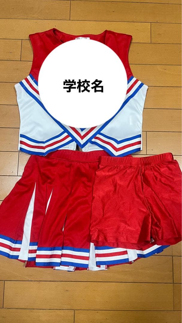 チアリーディングウェア 赤白 セット