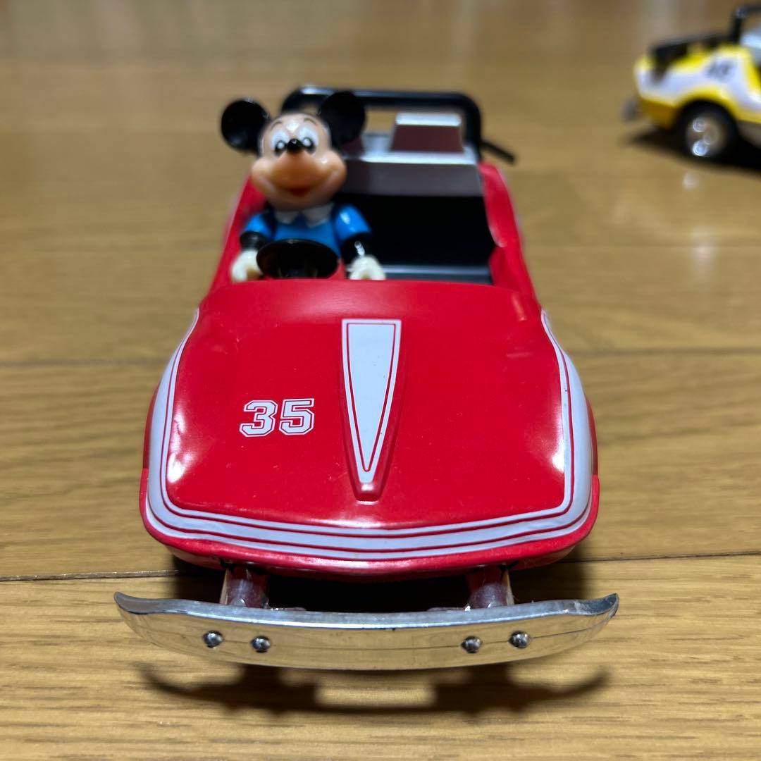 当時物　ブリキ製　グランドサーキットレースウェイ　3台セット　ディズニー