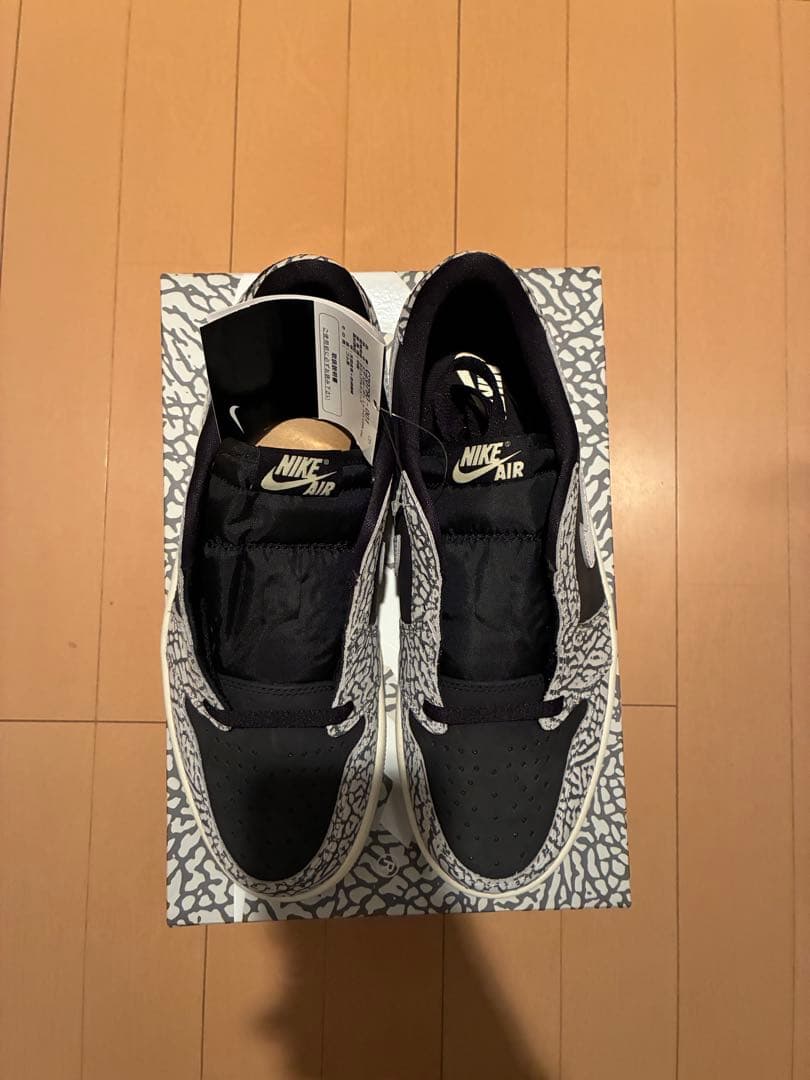 シューズ(男性用) Air Jordan 1 Retro Low Black Cement