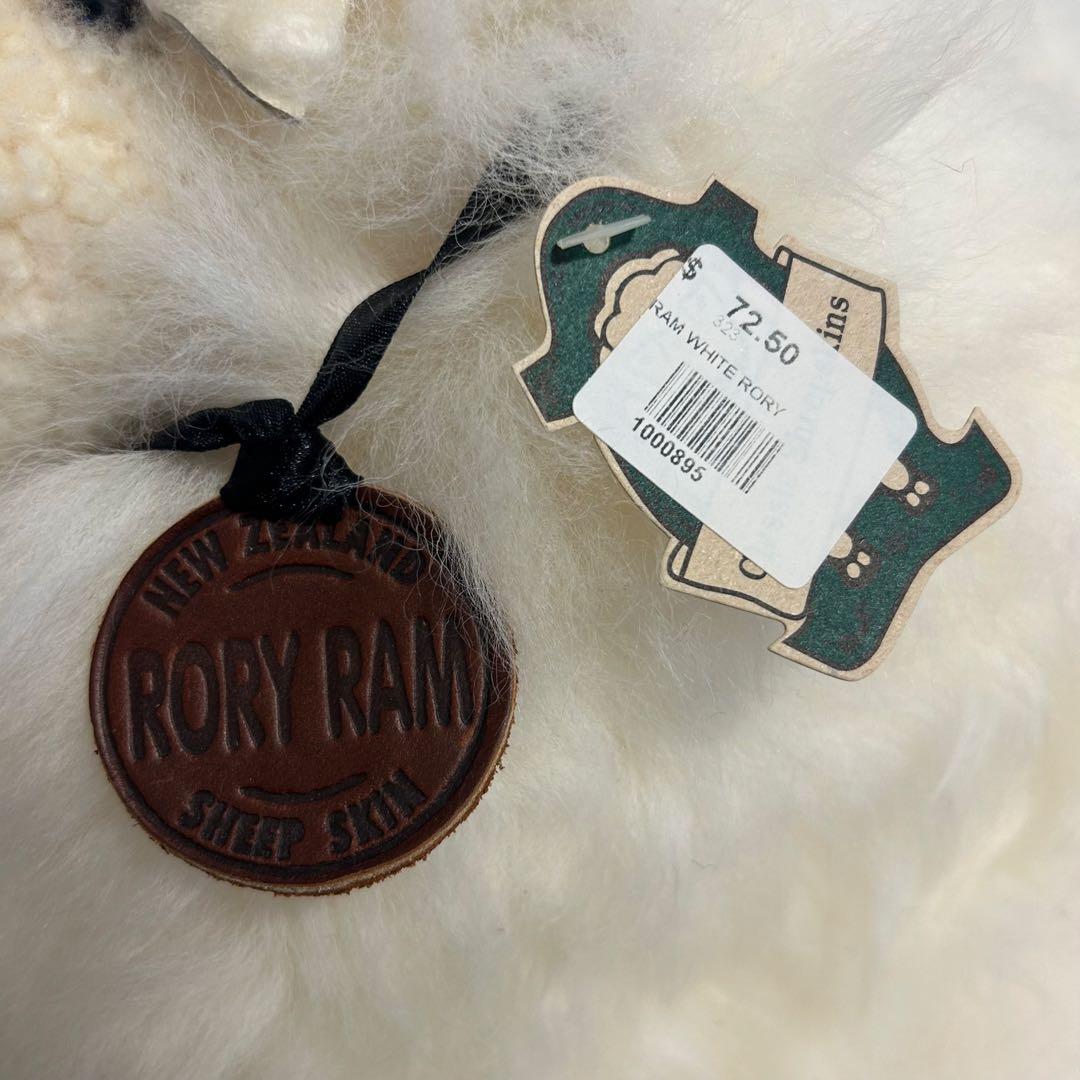 【美品】ニュージーランド 羊 ひつじ ぬいぐるみ Rony Ram シープスキン