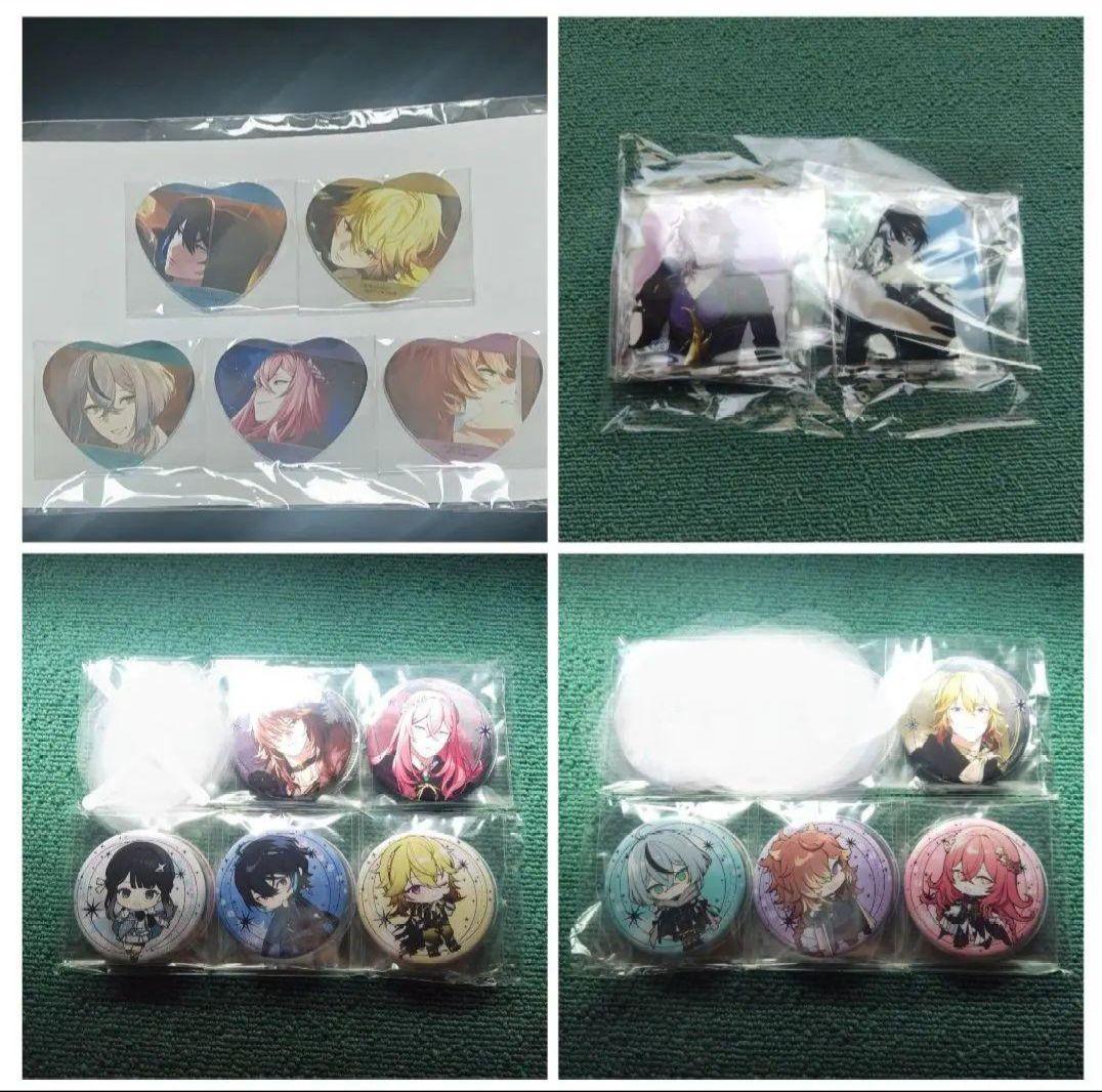 C:OVER REQUIEMZ ワングーアクリルスタンド　オバレクハート缶バッジ