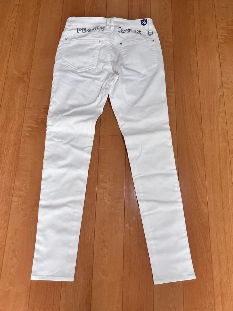 新品タグ付き PEARLY GATEレディース白パンツ38