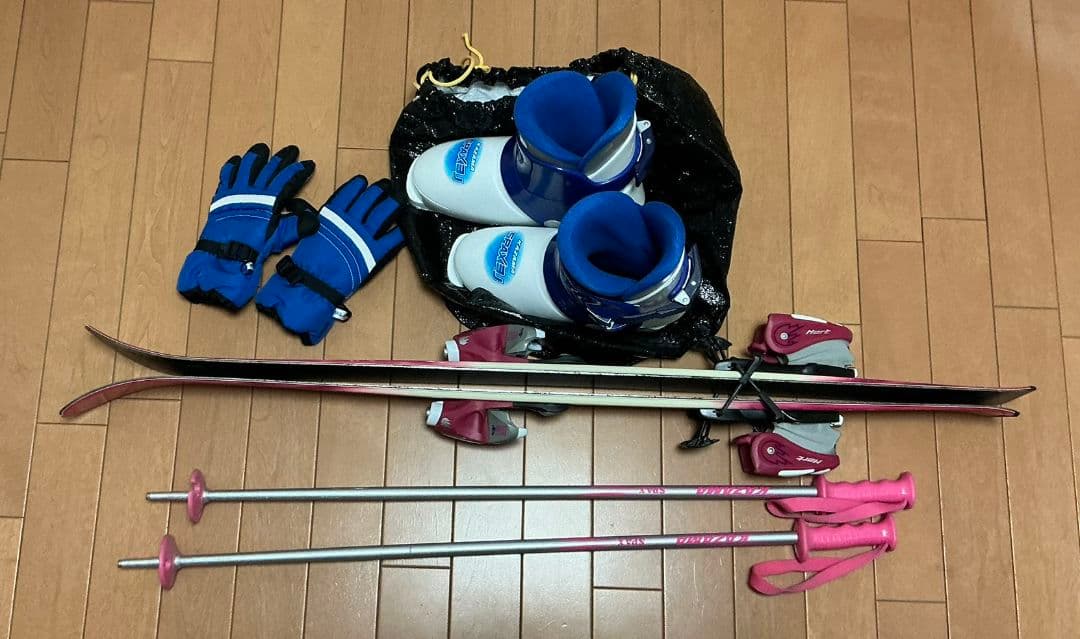 KAZAMA スキーセット ピンク