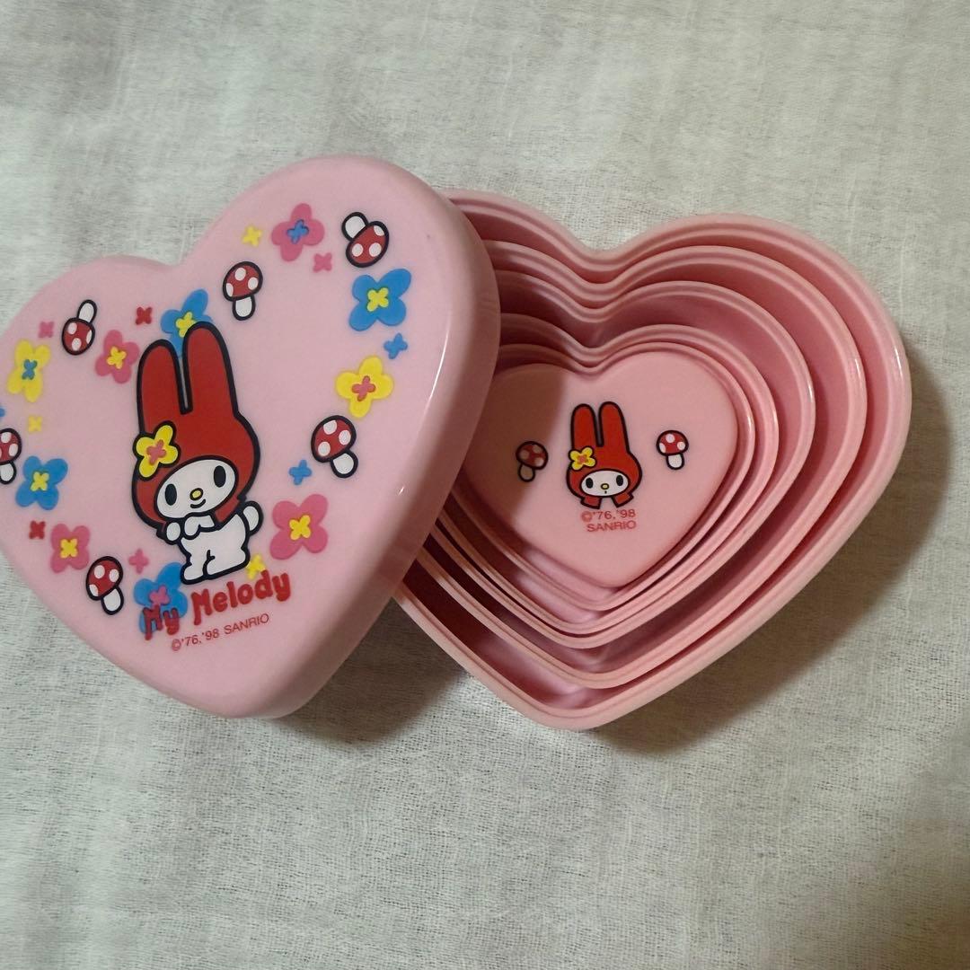 【平成レトロ】マイメロディ マトリョーシカ型小物入れ 6個セット