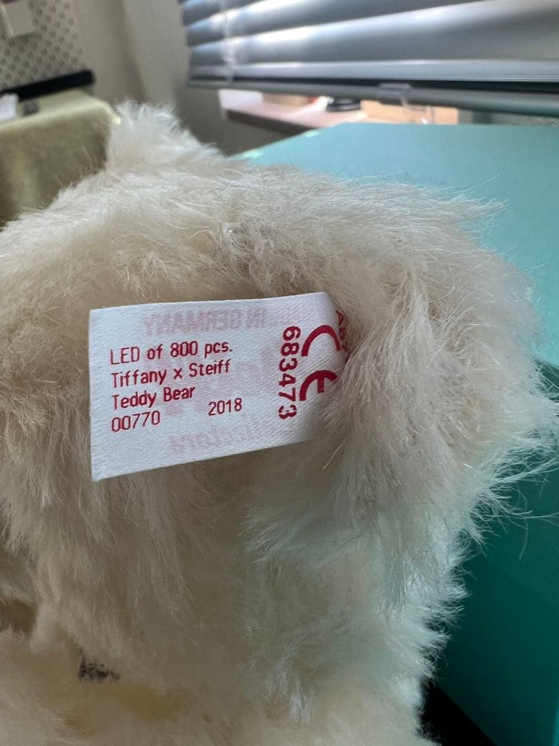 極美品 ティファニーシュタイフ テディベア Tiffany ベア 2018