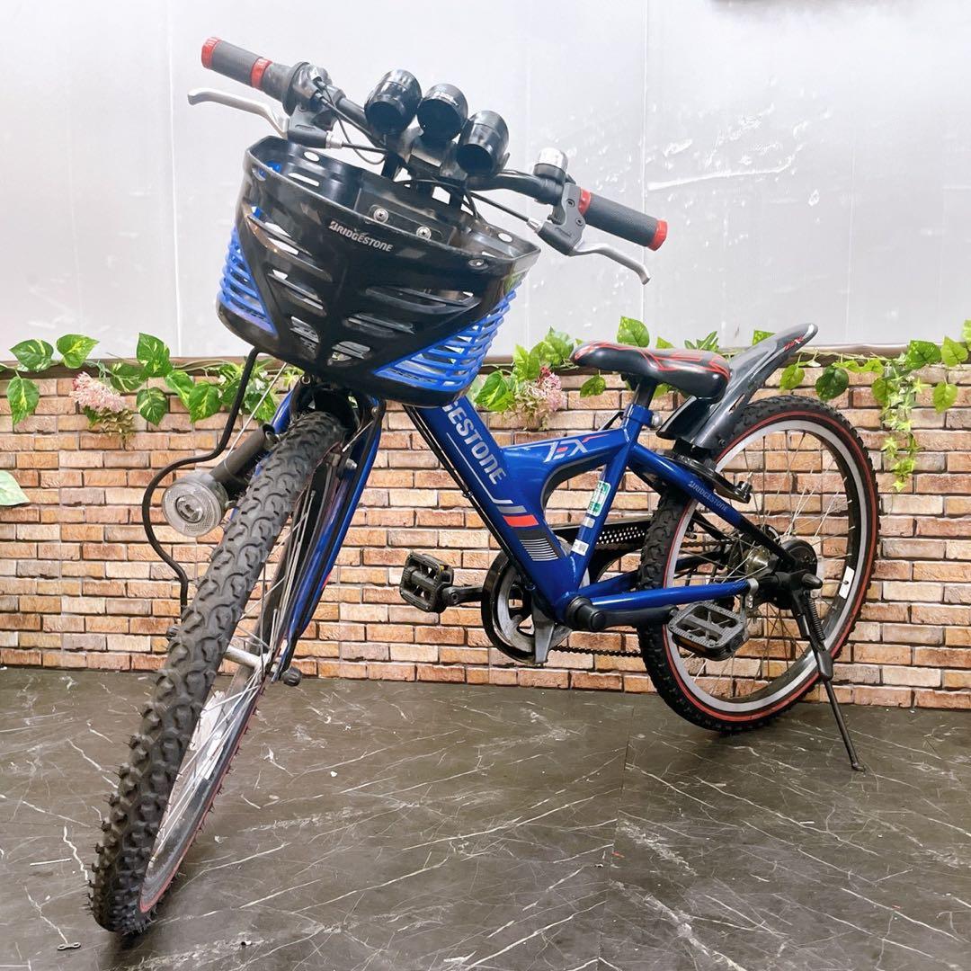 【92】子供用自転車 子供車 ブリヂストン EX ブルー 22インチ