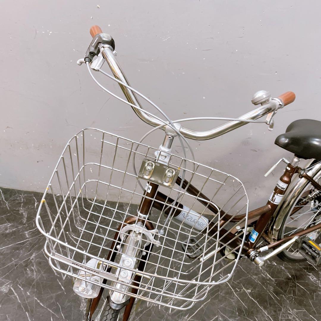 大阪配送価格【944】《関西》一般車 ママチャリ AZZURARE ブラウン