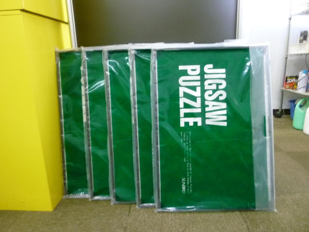 訳アリアルミフレームジクソーパズル専用51.5×72.8㎝ 黒　5枚セット