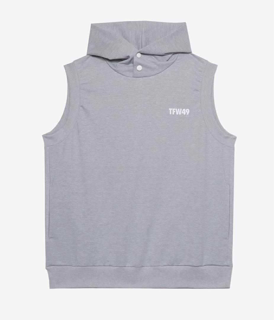 新品タグ付き⭐️TFW49 ⭐️2026FW新作⭐️ ベスト　ホワイト　フーディ　L