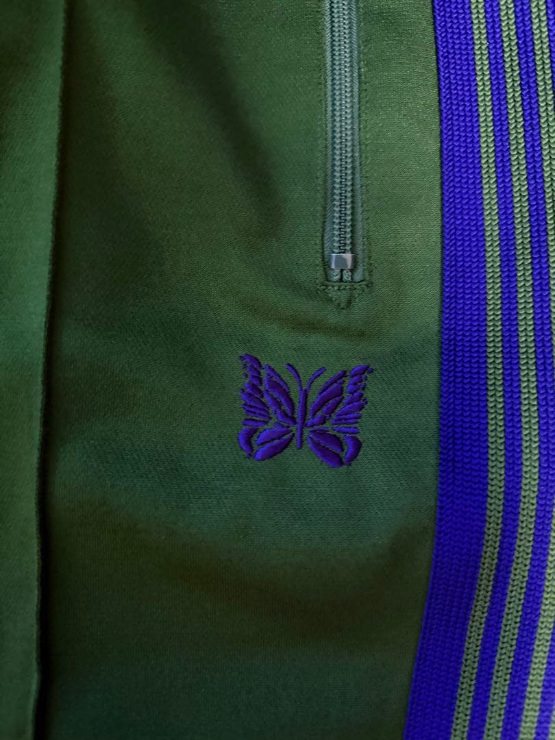 【名作カラー】Needles トラックパンツ ストレート アイビーグリーン M