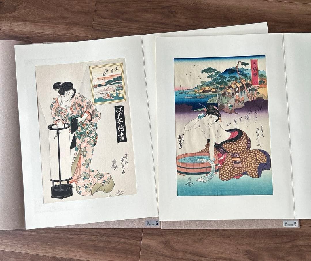 江戸後期.三大家おんな絵.20集.英泉.広重.国貞.原寸復刻.大錦版