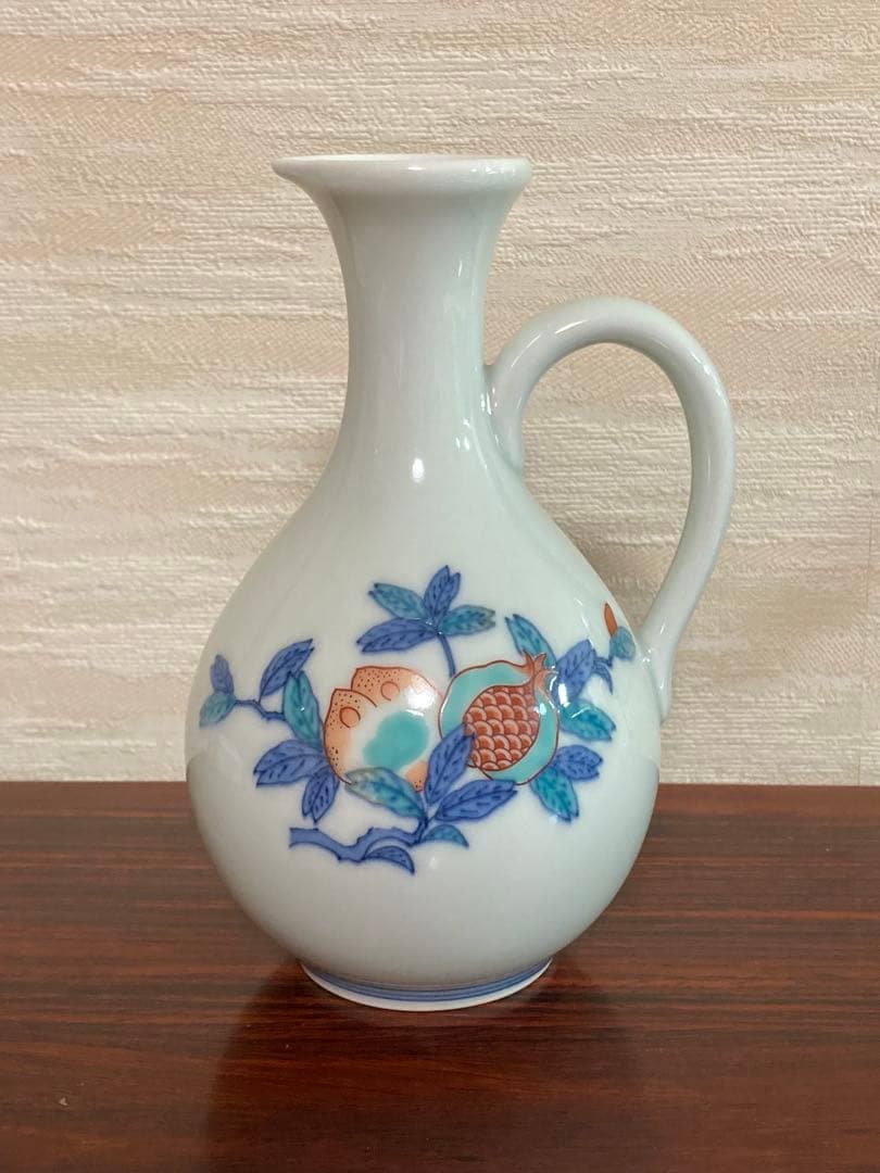 今右衛門　錦柘榴絵酒器