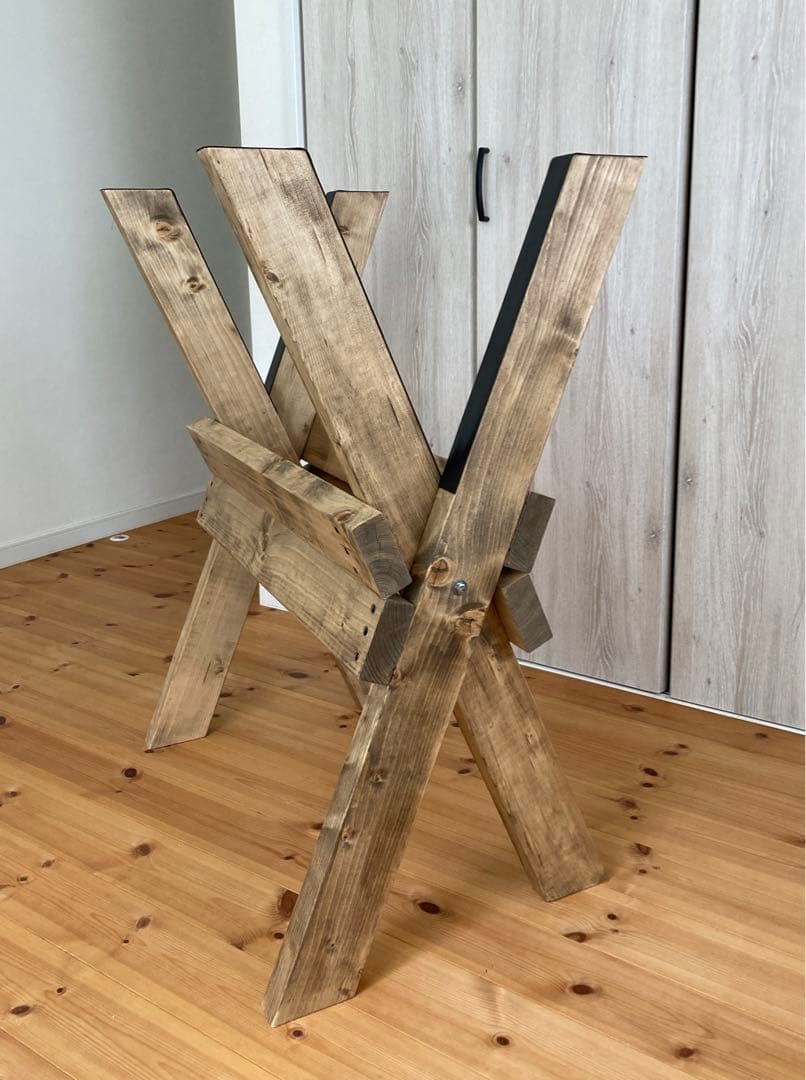 最終値下げ！開閉式！木製サーフボード用メンテナンススタンド　ボードスタンドラック