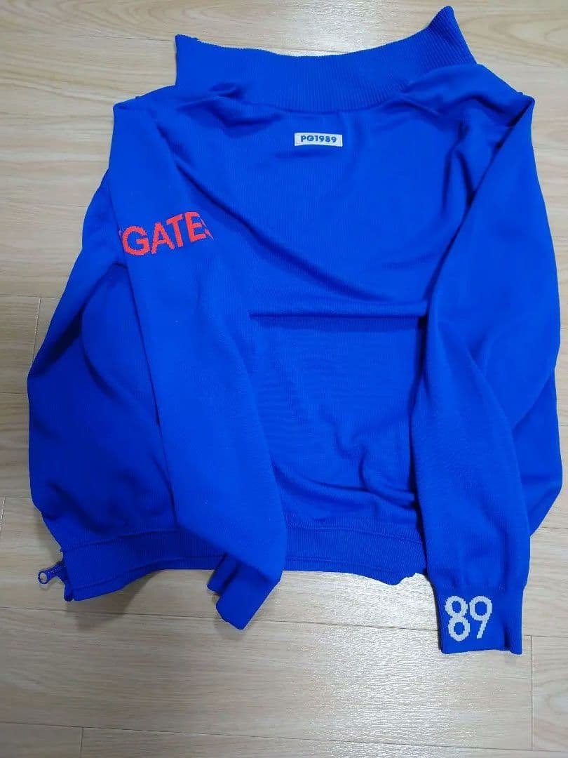 PEARLY GATE ジップアップセーター 青