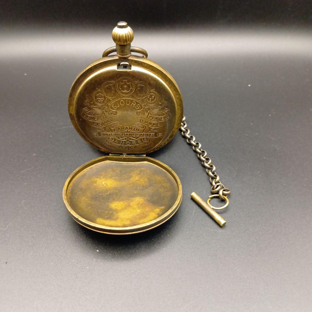 OMEGA 懐中時計 イエロー文字盤 金属製　手巻き　稼働品