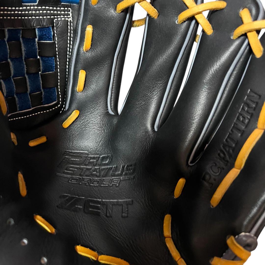美品 ZETT 軟式 内野 グローブ 源田 モデル ゼット BRGPRO