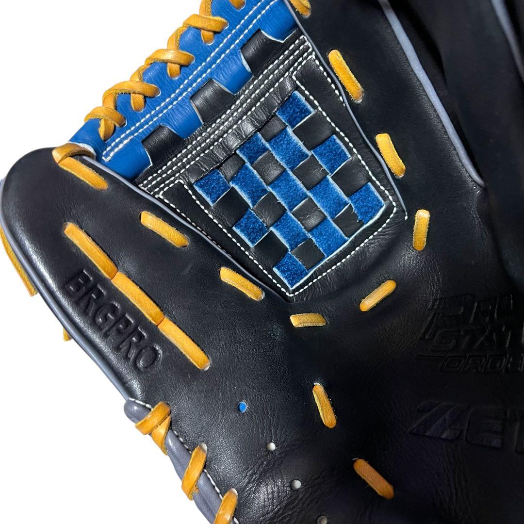 美品 ZETT 軟式 内野 グローブ 源田 モデル ゼット BRGPRO